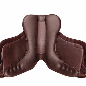 Selle de saut durable en cuir pour concours hippique et compétitions - Product Image 3