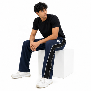 Wholesale <b>Athletic</b> men's pants Drawstring Elastic Waist Straight Leg Side Pocket Casual Sports Bottoms Custom Fit USA Supplier - Product Image 2