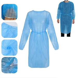 Disposable Protective Isolation Clothing Anti-Spitting <b>Waterproof</b> Anti-Oil Stain Nursing Gown Top <b>Work</b> Use Printed Coveralls - Product Image 1