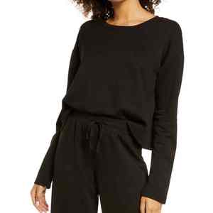 Women's Plus Size Embroidered Crew Neck <b>Sweatshirt</b> Fleece Pullover Casual Streetwear Top - Product Image 1