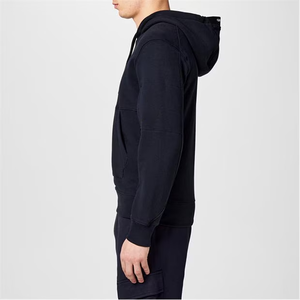 Sudadera clásica con bolsillo de canguro para Sudadera con capucha de moda unisex Sudadera con capucha de palangre negra con bolsillos laterales - Product Image 5