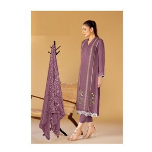 Diseñador paquistaní de primera calidad Kurti con pantalón y conjunto Dupatta Diseño único para ropa de fiesta de boda Exclusivamente de exportador indio - Product Image 1