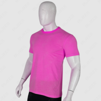 T-shirt Homme Personnalisé OEM Coupe Slim Manches Courtes 95% Coton 5% Élasthanne Uni Oversize Été