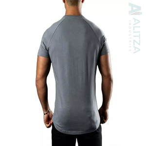 Organic Cotton Boxy Fit Custom Print Logo Design Unisex Drop Shoulder Hip Hop Style Men's T-shirts - Product Image 5