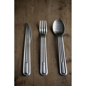 Cubiertos de Restaurante Campos con Acabado Dorado, Cubiertos Reutilizables, Increíble Juego de Cubiertos con Cuchillos, Tenedores y Cucharas de Mango Redondo Grueso - Product Image 3