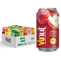 Jus de pomme 100% pur, fraîchement pressé, 330 ml, faible en sucre et en matières grasses, purée, marque privée, certifié Halal, en conserve, best-seller