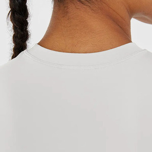 Camiseta esculpida Marsmallow de calidad superior para mujer, camiseta de manga corta, suave, ligera, transpirable, de diseñador, relajada, para gimnasio, Fitness - Product Image 6