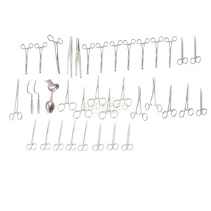 Ensemble d'instruments chirurgicaux de base pour interventions mineures, 37 pièces, pinces, ciseaux et porte-aiguilles en acier inoxydable pour cliniques - Product Image 3