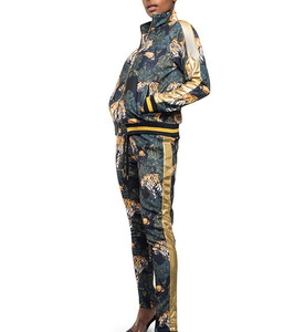 Chándal de forro polar de poliéster/algodón acampanado para mujer, duradero, antiestático, antibacteriano, OEM, fabricante de fábrica - Product Image 3