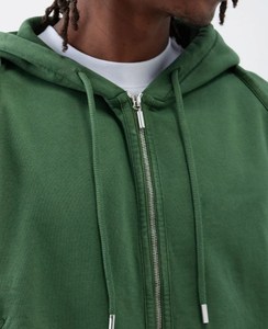 เสื้อฮู้ดแบบซิปรูดซิปของผู้ชายผ้าคอตตอนโอเวอร์ไซส์ตัวใหญ่พิเศษเสื้อผ้าแนวสตรีทผ้า100% ถักด้วยความยาวสั้นเสื้อมีฮู้ดแบบไม่มีซิป - Product Image 3