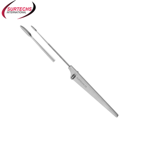 Instrumento de artroscopia de rodilla Manual de Surtechs mango TRIANGULAR cuchillo de plátano instrumento quirúrgico Premium para procedimientos ortopédicos - Product Image 1