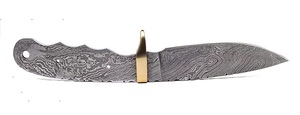 Cuchillo de acero Tang completo de Damasco hecho a mano de alta calidad, diseño OEM personalizable para Cuchillo de Camping, diseño Tang completo - Product Image 4