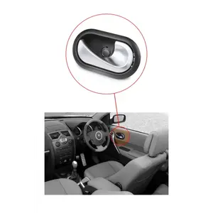 Manija Interior de Puerta Cromada Derecha para Renault Megane 2, Clio 3, Kangoo 3 - 8200174074 - Product Image 1