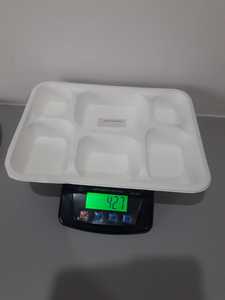 Plateau repas en bagasse de canne à sucre à 6 compartiments, biodégradable, compostable, réutilisable, jetable, imperméable, vaisselle de luxe pour les fêtes - Product Image 4