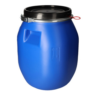 Barile con coperchio in plastica, quadrato, blu, 30 litri - Product Image 2
