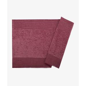Rose Pink Polyester Velvet Striped <b>Square</b> <b>Scarf</b> - Product Image 1