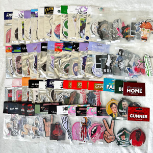 <span class=keywords><strong>D</strong></span>ésodorisant en papier parfumé personnalisé en gros, estampé à chaud, pour rétroviseur de voiture, cadeau promotionnel - Product Image 6