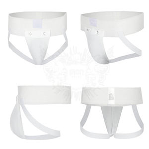 Garde d'aine en cuir haut conception de couverture complète pour la protection de la hanche de la jambe entraînement de boxe confortable écologique 2025 à vendre - Product Image 2