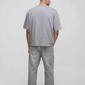 เสื้อยืดผ้าฝ้าย100% ไหล่เฮฟวี่เวทเสื้อยืดพิมพ์ลายสกรีนขนาดใหญ่300 GSM - Product Image 3