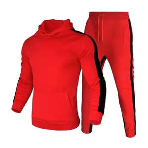 Custom Wholesale <b>Plain</b> Workout Sweat Suit professional track suit High Quality <b>Tracksuit</b> Streetwear Men's Sweat suit - Product Image 4