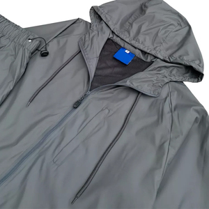 Survêtement d'hiver 2 pièces pour homme grande taille, coupe-vent respirant et léger, avec fermeture éclair et capuche, 100 % coton du Pakistan - Product Image 2