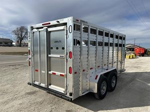 2026 DuraLite AL15BP Livestock <b>Trailer</b> with 23 Max Payload and 7x14 Size for Sale - Product Image 3