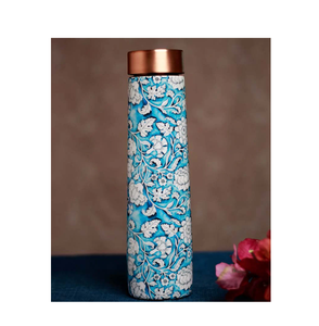 Botella de agua de cobre puro personalizada de alta calidad Precio más bajo Drinkware Diseño elegante Botella de agua de cobre puro Venta caliente - Product Image 4