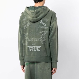 Logo personnalisé 450gsm Sweats à capuche brodés lourds avec patch vintage Sweats à capuche vieillis pour hommes - Product Image 5