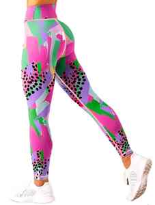 Custom Wholesale Slim Fit High Waist <b>Butt</b> <b>Lifting</b> Breathable Spandex Polyester Sublimation <b>Leggings</b> Fitness Stretch For Women - Product Image 3