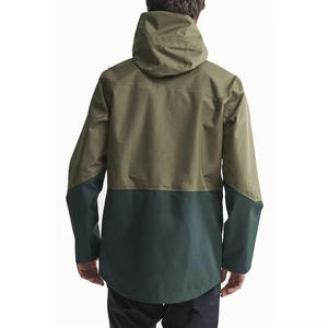 โรงงาน OEM เสื้อกันฝนผู้ชายคุณภาพสูงสำหรับฤดูหนาว กันน้ำ ระบายอากาศ แห้งเร็ว สำหรับกิจกรรมกลางแจ้ง รับสกรีนโลโก้ ซิปเต็มตัว กันลม - Product Image 4