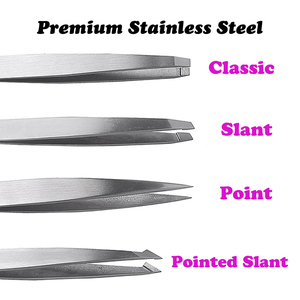 Juego de pinzas para cejas de calidad superior de fabricante profesional, el mejor diseño nuevo con punta curva y puntiaguda, precio al por mayor - Product Image 5