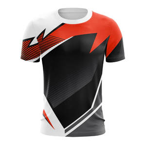 เสื้อยืดซับลิเมชั่นดีไซน์ใหม่ขายส่งสำหรับผู้ชาย เสื้อผ้าสตรีทแวร์แฟชั่นใหม่ เสื้อยืดซับลิเมชั่นแบบริงเกอร์ออกแบบเองสำหรับผู้ชาย มีจำหน่าย - Product Image 3