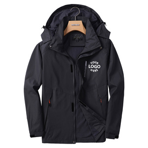 Chaquetas cortavientos impermeables con logotipo personalizado para hombres, mujeres, hombres, chaquetas de talla grande, senderismo, chaqueta de exterior de concha suave - Product Image 5