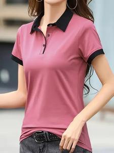 <b>Women's</b> Half-Sleeve for <b>Polo</b> T-<b>Shirt</b> Breathable Casual Style - Product Image 6