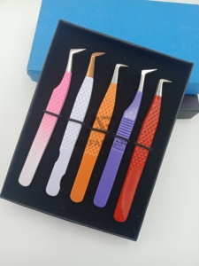 แหนบต่อขนตาแบบรัสเซียนวอลุ่ม 45 65 75 90 องศา แหนบปลายเรียวบาง  สามารถเลือกสีได้ตามต้องการ - Product Image 4