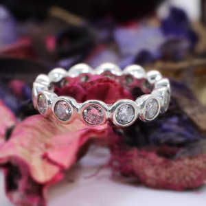 Elegante Anillo de Plata de Ley 92.5 con Gema de Circonita Cúbica de 3mm y 3g, Gema Suelta de Lujo - Product Image 4