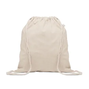 CABETRI Zaini Sportivi in Cotone Riciclato con Coulisse, Borsa Promozionale Sostenibile per Gadget - Product Image 1