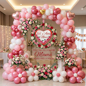 Globo de Corazón Grueso de 25 cm para Fiestas, 3 Piezas, con Impresión 'Te Amo Mamá', Forma de Número para Fiestas, Hecho en China - Product Image 6
