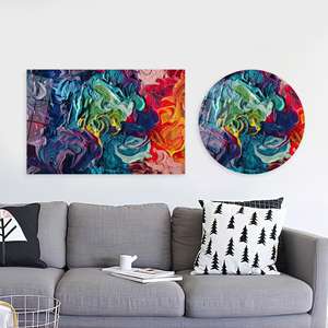 Lienzo Impreso: Arte Abstracto en Vidrio para Decoración Moderna de Sala de Estar, ARTE EN VIDRIO TEMPLADO - Product Image 1