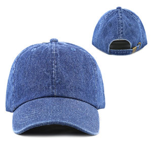 High Quality 100% Cotton Distressed Denim Baseball <b>Cap</b> Custom Stone Washed <b>Waterproof</b> Feature Formal High Quality <b>Caps</b> - Product Image 4