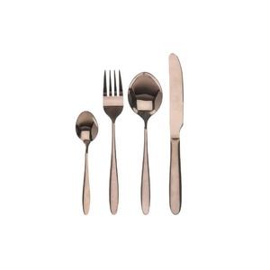 Stainless Steel Gold Plated Cutlery Set with Modern Design Multi Color Long Resin Handle Cutlery Set for Restaurant - Product Image 4
