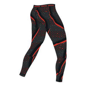 Leggings de compression pour hommes pour la salle de sport et le jogging Workouts Sublimation Print Logo on Waist for Boys - Product Image 3