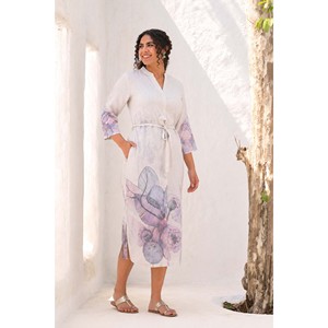 Zarmina Roshanara Offwhite Printed Career <b>Dress</b> - Product Image 3