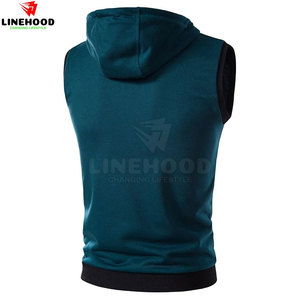 <b>Men's</b> <b>Sleeveless</b> <b>Hoodies</b> High Quality 100% Cotton Blended New Design for Winter - Product Image 6