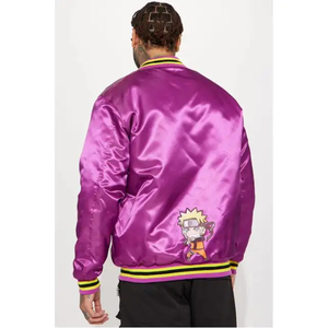 2025 Ronpex International Customizable <b>Men's</b> Wool Letterman <b>Jacket</b> Animal Print Vintage Baseball Design Custom Logo Quick Dry - Product Image 2