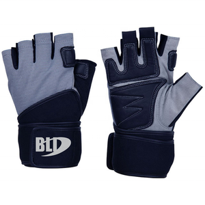 Guantes de Levantamiento de Pesas BLD Antideslizantes y Transpirables de Medio Dedo con Correa de Muñeca Ajustable, Equipo de Gimnasio y Fitness Unisex de Cuero PU - Product Image 2