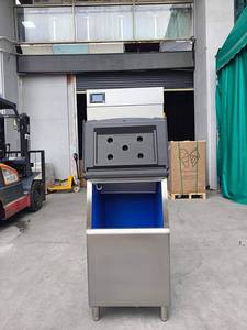 Máquina de Hielo Automática Comercial Refrigerada por Aire y Agua, con Contenedor de Almacenamiento de Acero Inoxidable para Bar - Product Image 4