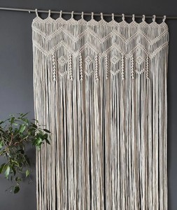 Macrame Doorway <b>Curtains</b> | Bohemian Room Divider | Handmade Door String <b>Curtain</b> - Product Image 2