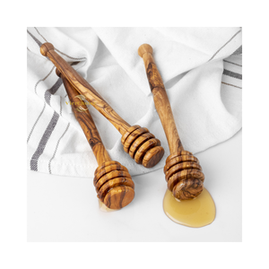 Cuillère à miel en bois faite à la main, finition lisse, bois massif naturel, outil de cuisine - Product Image 6