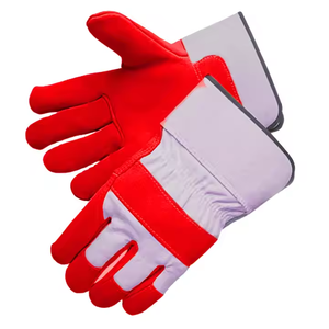Guantes de trabajo de cuero dividido de piel de vaca de mejor rendimiento, protección de jardín resistente, ropa de seguridad reflectante suave y cómoda - Product Image 4